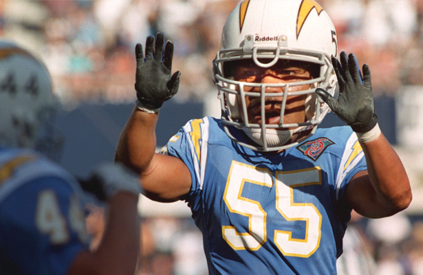 Junior Seau (perhaps the greatest Charger ever) was an eight-time first-team All-Pro selection in his career, was the league's Defensive Player of the Year in 1992, and had 64 career games with at least 10 tackles.