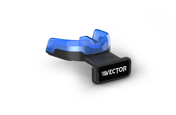 The Vector MouthGuard assist the athletic training staff with not only real-time awareness of forces for further medical evaluation of players, but also for post-event understanding of how those forces affect individual athletes over time. Photo Courtesy: www.MeritMile.com 