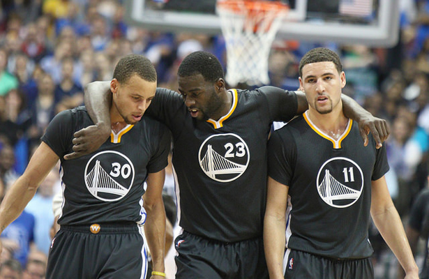 Are the Golden State Warriors truly destined to win the Larry O'Brien trophy this season? Photo Courtesy: Michael Kolch