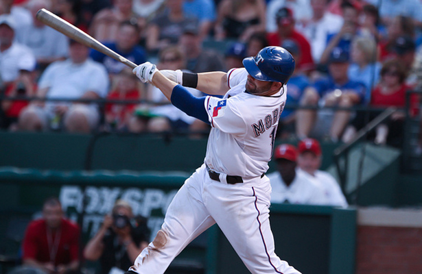 Mitch Moreland and the Texas Rangers return for some home cooking. Photo Courtesy: Darryl Briggs