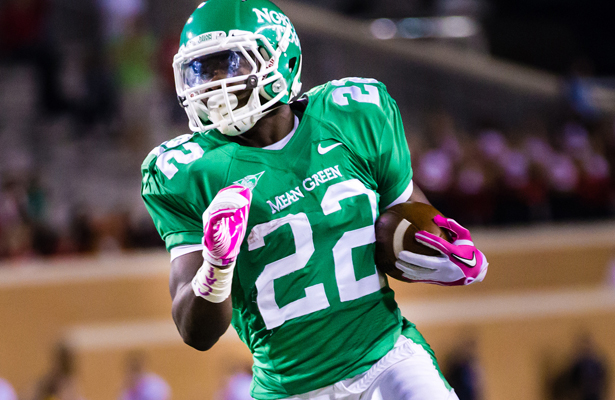 For the Mean Green offense to be effective, RB Antoinne Jimmerson needs more than 10 touches for the game. Photo Courtesy: Sandy McAnally