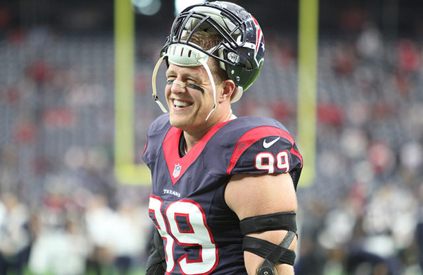 J.J. Watt hopes to be all smiles after the home opener with the Kansas City Chiefs. Photo Courtesy: Rick Leal