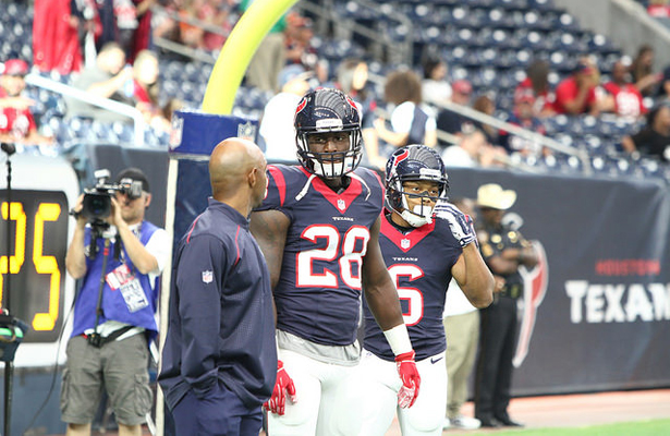 Alfred Blue is back in the saddle again as the featured running back for the Houston Texans. Photo Courtesy: Rick Leal