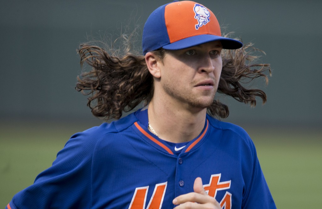 Mets ace, Jacob deGrom prepares for his first postseason start against the Dodgers. Photo Courtesy: Keith Allison