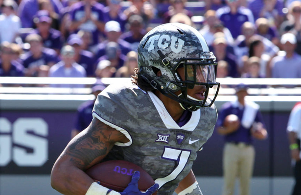 TCU Horned Frog WR Kolby Listenbee is healthy, providing Boykin with the deep threat that's needed to keep the safeties honest. Photo Courtesy: Dominic Ceraldi