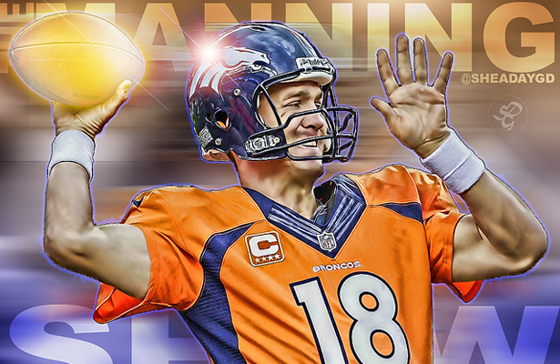 It could be the Peyton Manning show if he comes out throwing against the Raiders. Photo Courtesy: Shea Huening