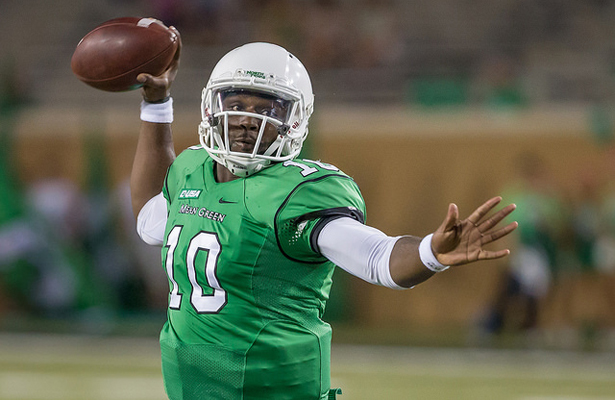Mean Green QB DaMarcus Smith made plays with his arm when needed on Saturday. Photo Courtesy: Sandy McAnally