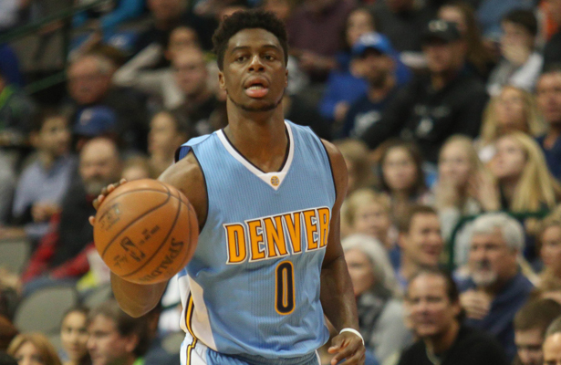 Emmanuel Mudiay is the future for the Nuggets but he's going through some tough lessons. Photo Courtesy: Michael Kolch