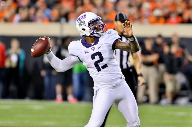 TCU QB Trevone Boykin might have dropped a notch or two in the Heisman race after last week's loss. Photo Courtesy: Dominic Ceraldi