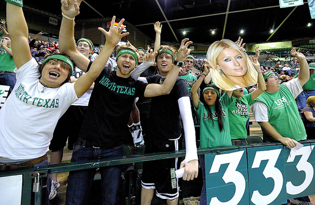 The North Texas Mean Green fans love to get rowdy at home games. Photo Courtesy: Joe Lorenzini