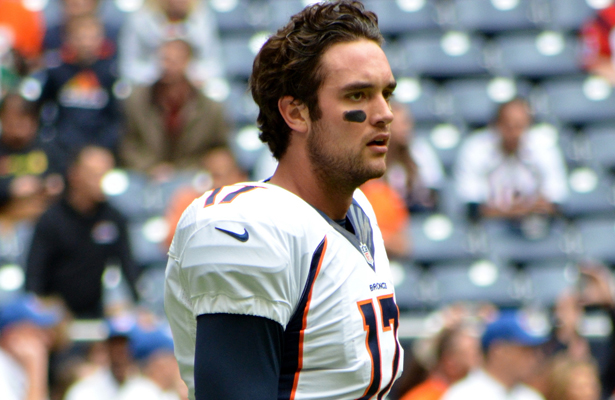 Broncos QB Brock Osweiler must be feeling sore after being sacked five times by the Raiders. Photo Courtesy: The Brit_2