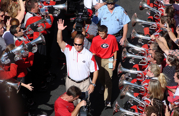 Georgia Bulldogs head coach Mark Richt will be coaching his final bowl game soon, but how will that affect the betting lines? Photo Courtesy: Gregor Smith