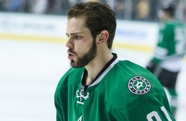 Tyler Seguin adds another tool to his multi-utility belt…fighting. The Stars centerman recorded his first fight and Gordie Howe hat trick on Saturday against the Avalanche. Photo Courtesy: Annie Devine 