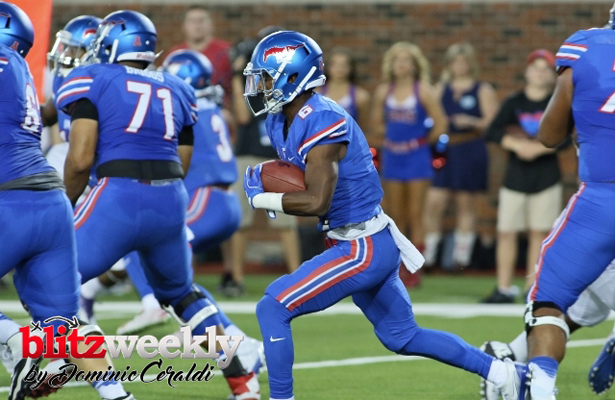 Mustangs RB Braeden West will look to rebound from the loss to TCU. Photo Courtesy: Dominic Ceraldi