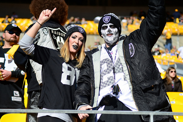 Raiders fans will be in full force on Sunday night. Photo Courtesy: Brook Ward