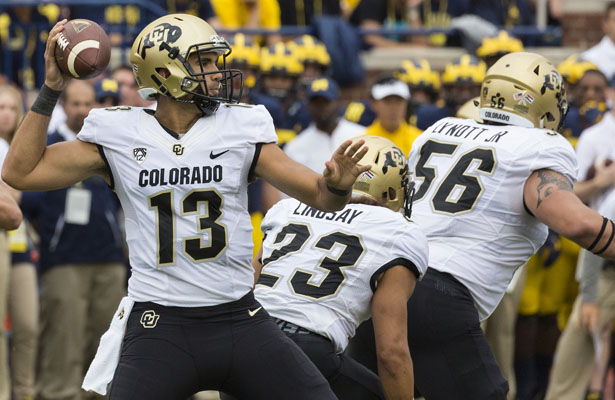 Sefo Liufau and the Colorado Buffaloes are looking to win their first ever PAC-12 championship. Photo Courtesy: MGoBlog