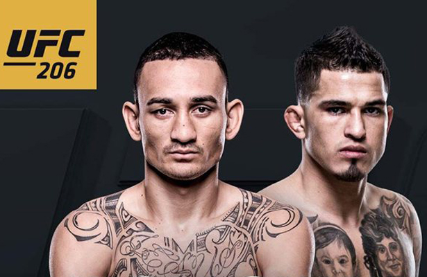 UFC 206 features Max Holloway taking on Anthony Pettis.
