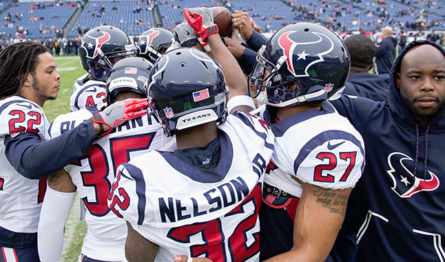 The Houston Texans are hoping that their #1 defense can help them bring home a victory on Saturday. Photo Courtesy: Rick Leal