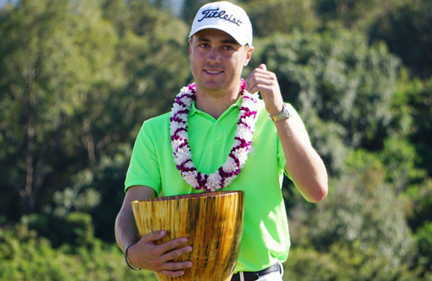 Justin Thomas will try to make it two wins in a row in Hawaii this week at the Sony Open. Photo Courtesy: PGA TOUR Twitter Account 