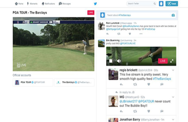 Here's how it should look when streaming live. Photo Courtesy: PGA Tour