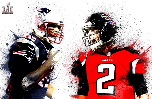 The NFL has saved it's best for last with the Patriots taking on the Falcons. Photo Courtesy: Marathonbet Twitter Account
