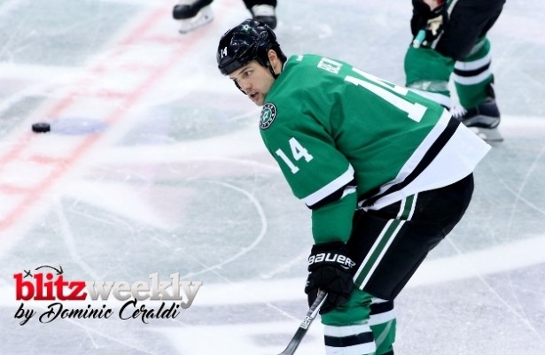 Awkward family moment: Jamie Benn was pitted against his brother for the first time in their hockey careers on Tuesday. Photo Courtesy: Dominic Ceraldi