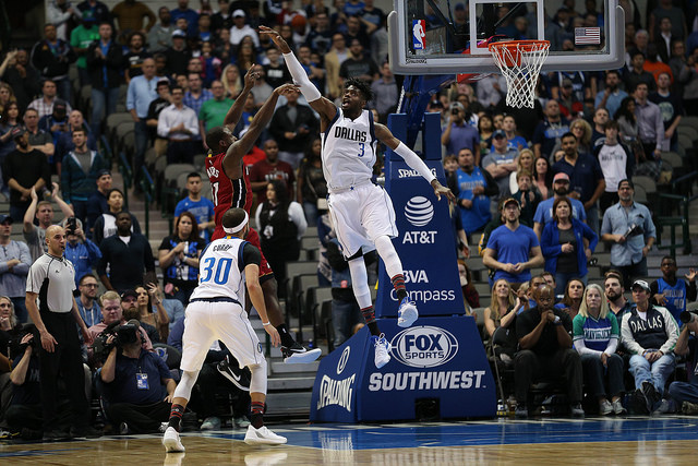 Nerlens Noel and Seth Curry are vital to the Mavericks making a playoff run. Photo Courtesy: Michael Kolch