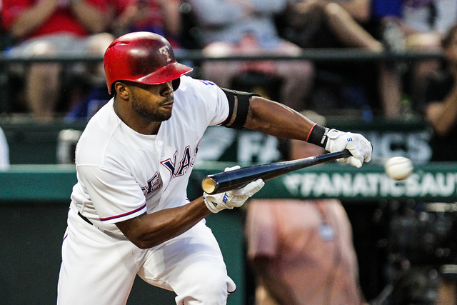 The speedy Delino DeShields has been making his impact on the basepaths. Photo Courtesy: Darryl Briggs