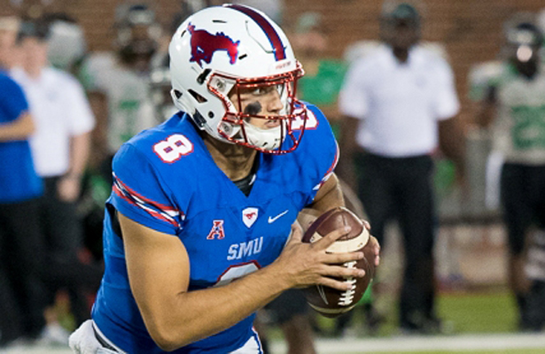 Ben Hicks and the SMU Mustangs hope to get their aerial attack going against TCU. Photo Courtesy: Michael Carnes