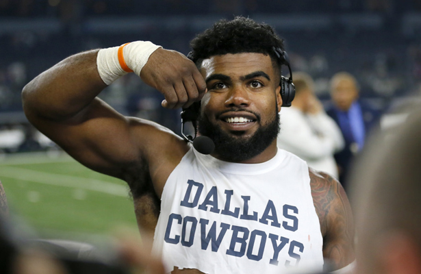 The Dallas Cowboys need RB Ezekiel Elliott to eat up lots of yards in today's game.