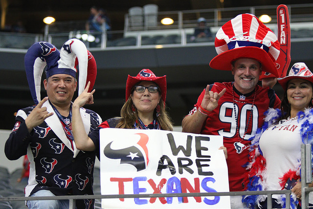 Houston Texans fans need to be loud and rowdy to create home field advantage for the team. Photo Courtesy: Michael Kolch